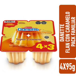 Postre flan sabor vainilla Danette pack x4 95 grs