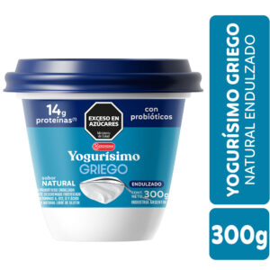 Yogur Griego natural endulzado Yogurísimo 300 grs