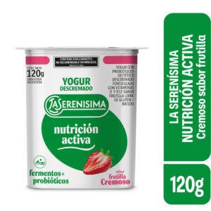 Yogur Cremoso Frutilla Descremado La Serenísima Nutrición Activa 120grs