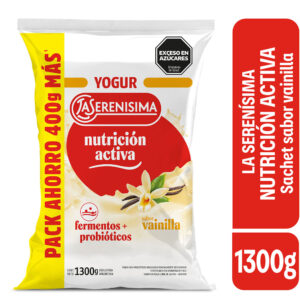 Yogur sachet entero sabor vainilla La Serenísima Nutrición Activa 1300 grs