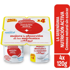 Yogur cremoso sabor natural La Serenísima Nutrición Activa 480 grs