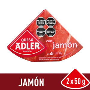 Queso fundido Adler jamón 100 g.