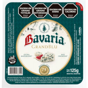 Queso azul Bavaria grandblu trozado 125 g.