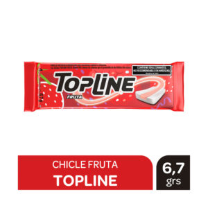 Chicle Topline fruta sin azúcar 6.7 g.