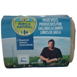 Huevos libres de jaula Huella Natural 6 uni