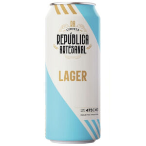 Cerveza Lager República Artesanal en lata 473 ml