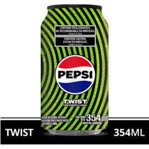 Gaseosa cola Pepsi Black Twist en lata 345 ml