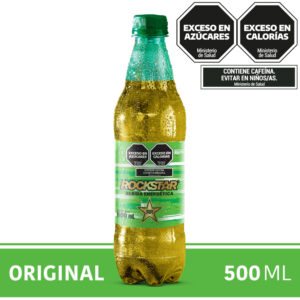 Bebida energizante Rockstar en botella 500 ml