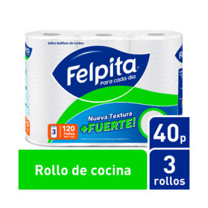 Rollo cocina para cada día Felpita 3 x 40 paños
