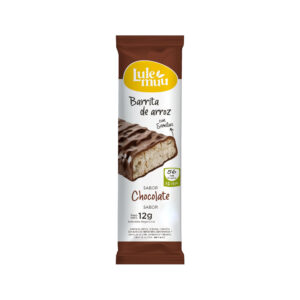 Barrita arroz bañada chocolate negro Lulemuu sin TACC 12 g.