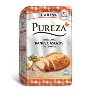 Harina de trigo Pureza con levadura pan casero 1 kg.