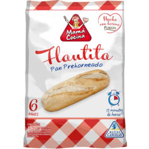 Pan flautita congelada Mamá Cocina x 6 uni