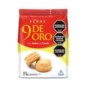 Scons 9 de Oro sabor limón 180 g.