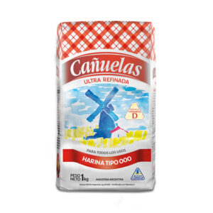 Harina de trigo 000 ultra refinada Cañuelas 1 kg.
