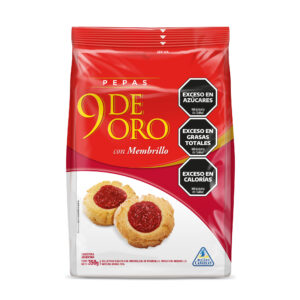 Galletitas pepas 9 de Oro 350 g.