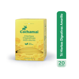 Té de hierbas en saquitos Cachamai digestivo amarillo 20 u.