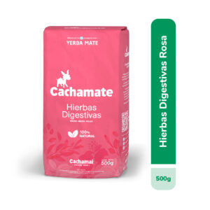 Yerba mate Cachamate hierbas rosas 500 g.