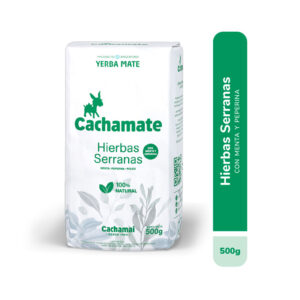 Yerba mate Cachamate hierbas serranas 500 g.