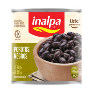 Porotos negros secos remojados Inalpa 300 g.