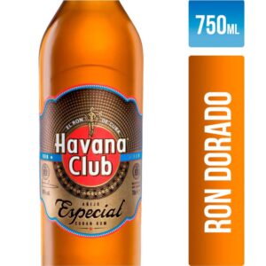 Ron dorado añejo Havana club especial en botella 750 cc.