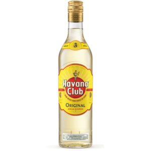 Ron blanco original 3 años Havana Club en botella 750 cc.