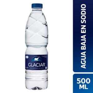 Agua mineralizada sin gas Glaciar bajo sodio 500 ml