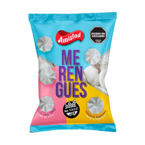 Merengue La Amistad mediano color blanco sin TACC 100 grs.