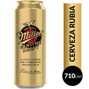 Cerveza rubia miller 710 ml