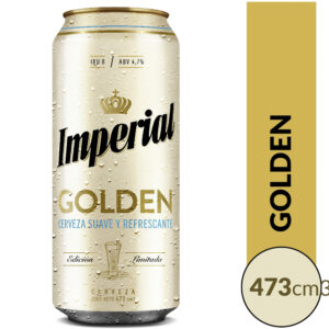 Cerveza rubia Imperial Golden 473 ml