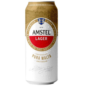 Cerveza blanca Amstel Lager pura malta 473 ml