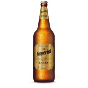 Cerveza rubia lager Imperial en botella retornable 1 lt.