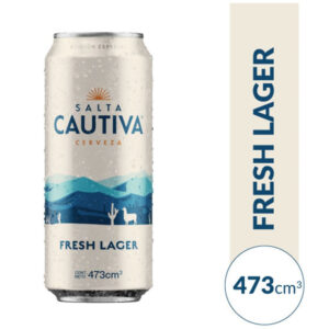 Cerveza lager Salta Cautiva Fresh en lata 473 ml
