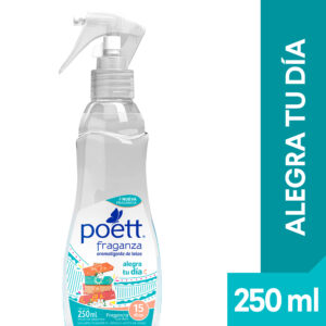 Aromatizante de tela Poett fraganza alegra tu día (gatillo) 250 ml.