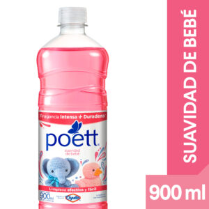 Limpiador líquido aromatizante Poett suavidad de bebé 900 ml.