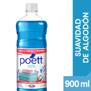 Limpiador líquido aromatizante Poett suavidad de algodón 900 ml.
