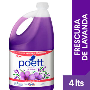 Limpiador líquido aromatizante Poett frescura lavanda 4 lts.