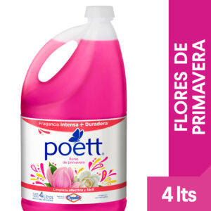 Limpiador líquido aromatizante Poett flores de primavera 4 lts.