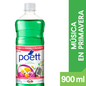 Limpiador líquido aromatizante Poett música en primavera 900 ml.