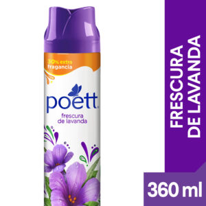 Desodorante de ambiente Poett frescura de lavanda en aerosol 360 ml.