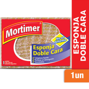 Esponja Mortimer doble cara bronce 1 u.