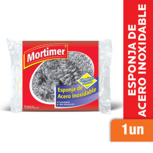 Esponja Mortimer acero inoxidable 1 u.
