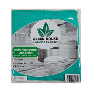 Paño absorbente Green House 36x40 cm verde