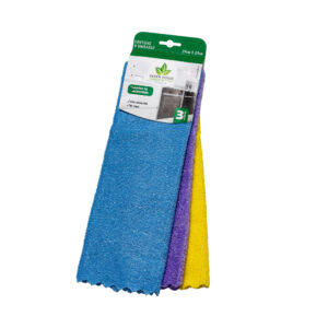 Set paños Green House microfibra 29x29 cm x 3 uni