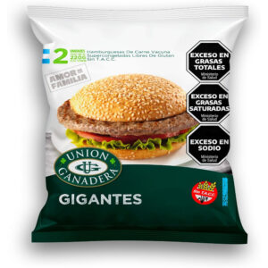 Hamburguesa de carne gigantes Unión ganadera 2 uni