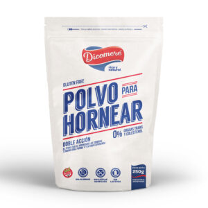 Polvo para hornear Dicomere sin aluminio 250 g.