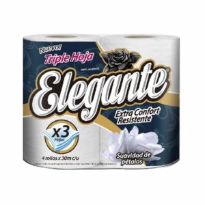 Papel higiénico Elegante triple hoja 4 u.