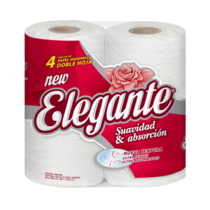 Papel higiénico Elegante doble hoja  4x 20 mt.