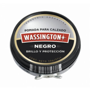 Pomada negra Wassington para calzado 30 g.