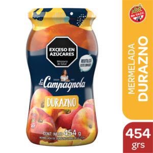 Mermelada La Campagnola de durazno 454 g.