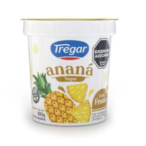 Yogur entero Tregar de ananá en pote 160 g.